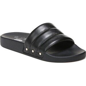 Dr. Scholl's Pisces Chill Women's Leather Slip On Side Sandals - Size 7.